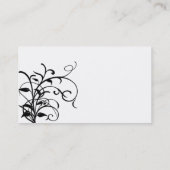 Schwarzweiß Visitenkarte (Rückseite)