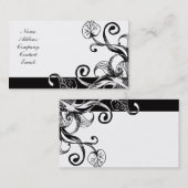 Schwarzweiß Visitenkarte (Vorne/Hinten)