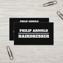 Schwarzweiß-Visitenkarte