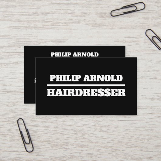 Schwarzweiß-Visitenkarte Visitenkarte (Vorderseite/Rückseite Beispiel)