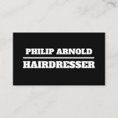 Schwarzweiß-Visitenkarte Visitenkarte (Vorderseite)