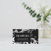 Schwarzweiss-Visitenkarten Visitenkarte (Stehend Vorderseite)