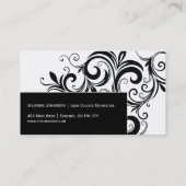 Schwarzweiss-Visitenkarten Visitenkarte (Rückseite)