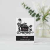 Schwarzweiß-Visitenkarten Visitenkarte (Stehend Vorderseite)