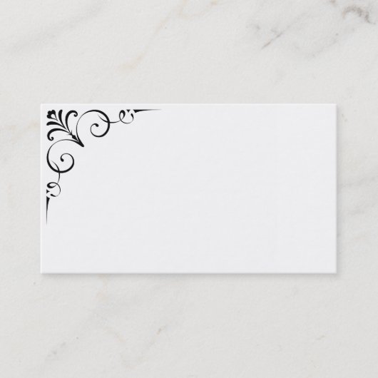 Schwarzweiss-Visitenkarten Visitenkarte (Vorderseite)