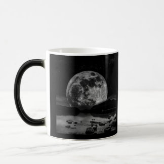 Schwarzweiß Vollmond Verwandlungstasse
