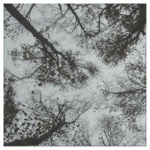 Schwarzweiss-Walddecke Stoff (Nahaufnahme)