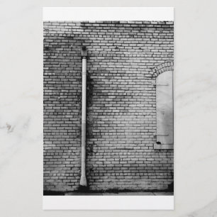 Schwarzweiss-Wand-Briefpapier Briefpapier