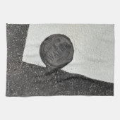 Schwarzweiss-Wasser Geschirrtuch (Horizontal)