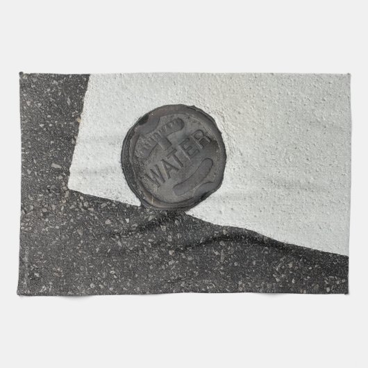 Schwarzweiss-Wasser Geschirrtuch (Horizontal)