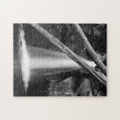 Schwarzweiss-Wasserfall Puzzle (Horizontal)