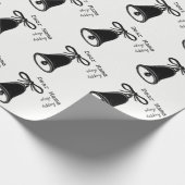 Schwarzweiß-Weihnachten Geschenkpapier (Ecke)