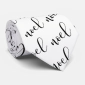 Schwarzweiss-Weihnachtsskript des Weihnachten-| Krawatte (Gerollt)