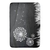 Schwarzweiß-Weiß-Badmatte Badematte (Vorderseite Vertikal)