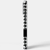 Schwarzweiß-Weiß-Hahnentrittmuster Personalisiert Case-Mate iPhone Hülle (Rückseite / Links)