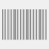 Schwarzweiß-Weiß-Muster Geschenkpapier Set (Vorderseite 2)