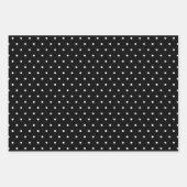 Schwarzweiß-Weiß-Muster Geschenkpapier Set (Vorderseite)