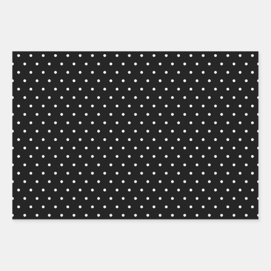 Schwarzweiß-Weiß-Muster Geschenkpapier Set (Vorderseite)