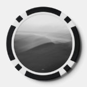 Schwarzweiß-Weißbild-Pokerjeton Pokerchips (Rückseite)