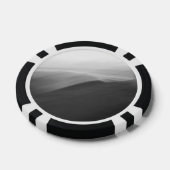 Schwarzweiß-Weißbild-Pokerjeton Pokerchips (Einzeln)