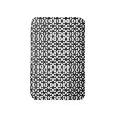 Schwarzweiss-Würfel-Muster Badematte (Vorderseite Vertikal)