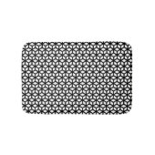 Schwarzweiss-Würfel-Muster Badematte (Vorderseite)