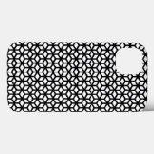 Schwarzweiss-Würfel-Muster Case-Mate iPhone Hülle (Rückseite (Horizontal))