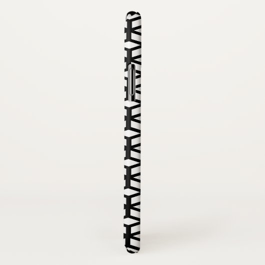 Schwarzweiss-Würfel-Muster Case-Mate iPhone Hülle (Hinten/Rechts)