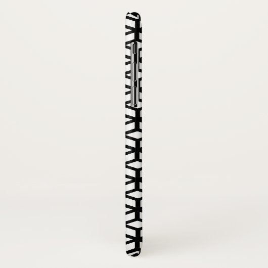 Schwarzweiss-Würfel-Muster Case-Mate iPhone Hülle (Hinten/Links)