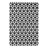 Schwarzweiss-Würfel-Muster Mini Klemmbrett (Rückseite)