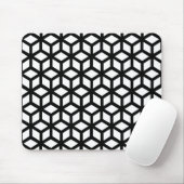 Schwarzweiss-Würfel-Muster Mousepad (Mit Mouse)