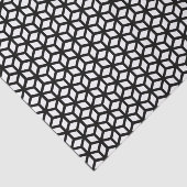 Schwarzweiss-Würfel-Muster Seidenpapier (Ausschnitt)