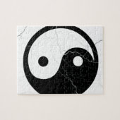 Schwarzweiss-Yin und Yang Puzzle (Horizontal)
