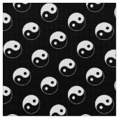 Schwarzweiss-Yin Yang Muster-Gewebe Stoff (Nahaufnahme)