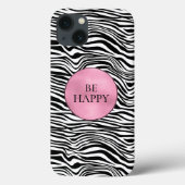 Schwarzweiß-Zebra Case-Mate iPhone Hülle (Rückseite)