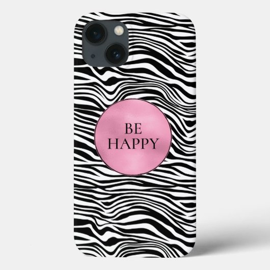 Schwarzweiß-Zebra Case-Mate iPhone Hülle (Rückseite)