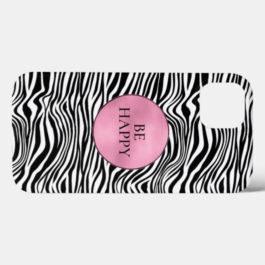 Schwarzweiß-Zebra Case-Mate iPhone Hülle (Rückseite (Horizontal))