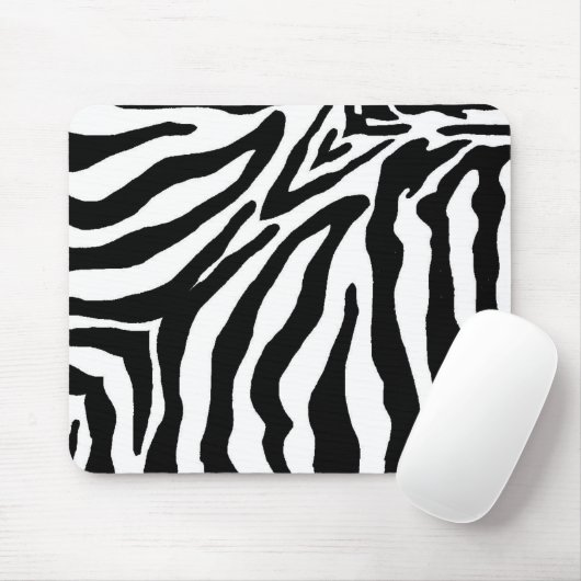 Schwarzweiss-Zebra-Druck Mousepad (Mit Mouse)