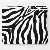 Schwarzweiss-Zebra-Druck Mousepad (Vorne)