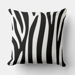 Schwarzweiß-Zebra-Druck - Schubkissen Kissen