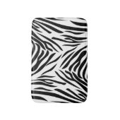 Schwarzweiß-Zebra-Druckmuster Badematte (Vorderseite Vertikal)