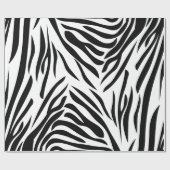 Schwarzweiß-Zebra-Druckmuster Geschenkpapier (Flach)