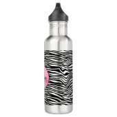 Schwarzweiß-Zebra Edelstahlflasche (Rechts)