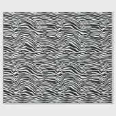 Schwarzweiß-Zebra Geschenkpapier (Flach)