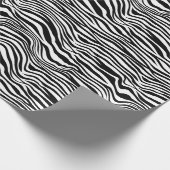 Schwarzweiß-Zebra Geschenkpapier (Ecke)