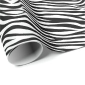 Schwarzweiß-Zebra Geschenkpapier (Rolleneckpunkt)