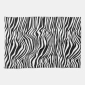 Schwarzweiß-Zebra Geschirrtuch (Horizontal)