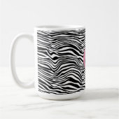 Schwarzweiß-Zebra Kaffeetasse (Links)