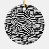 Schwarzweiß-Zebra Keramik Ornament (Hinten)
