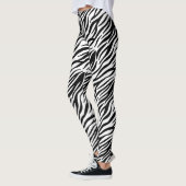 Schwarzweiß-Zebra Leggings (Links)